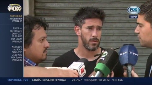 Pablo Pérez tras la revisión médica con Independiente.