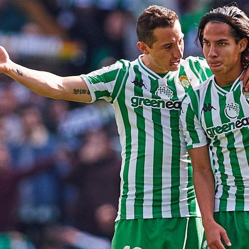 Lo estaban esperando: Betis le dedicó un posteo en Instagram al debut de Lainez