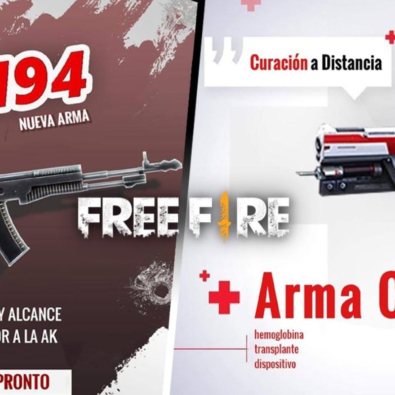 Free Fire presenta sus nuevas armas: La AN94 y un Arma Curativa