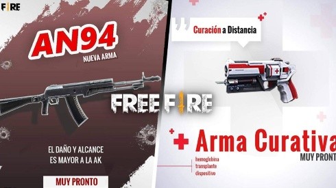 Free Fire presenta sus nuevas armas: La AN94 y un Arma Curativa