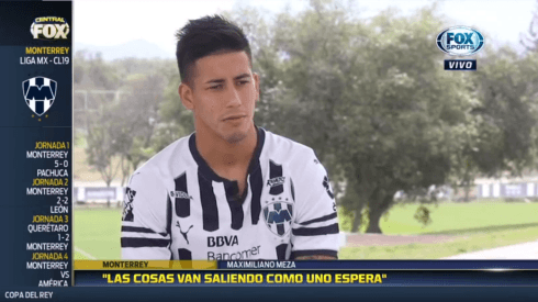 Maxi Meza ya palpita el choque del Monterrey ante el América