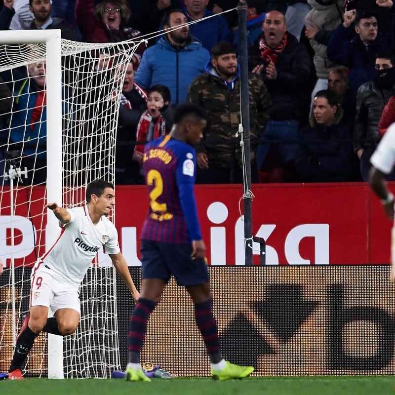 Sevilla sorprendió a un Barcelona muleto que deberá meter 3 goles en el Camp Nou