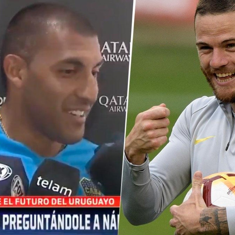 Wanchope contó que a Nández "le preguntan todo el tiempo cuando se va"