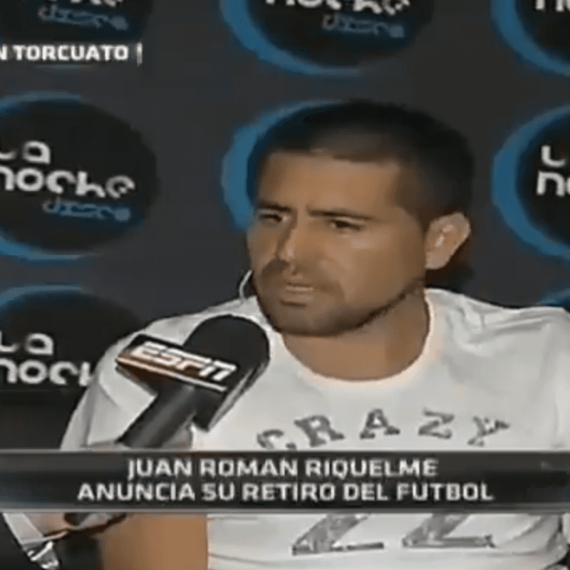 A cuatro años del día que Riquelme lloró y anunció que dejaba el fútbol