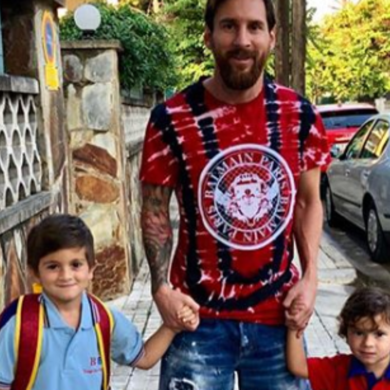 El saludo de Leo Messi a un hijo de Wanda Nara y Maxi López