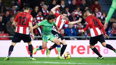 Foto de Lainez ante el Bilbao.