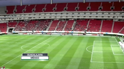 Así se reportaba la asistencia de Chivas justo antes del inicio del partido