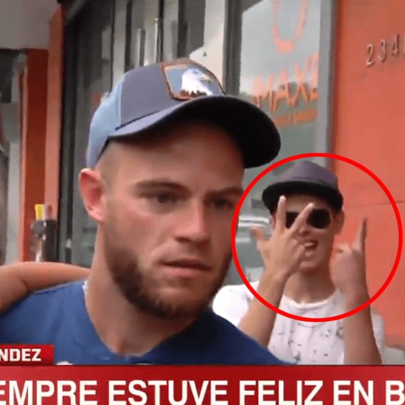 Épico: hincha de River trolleó a Nández en vivo y en directo