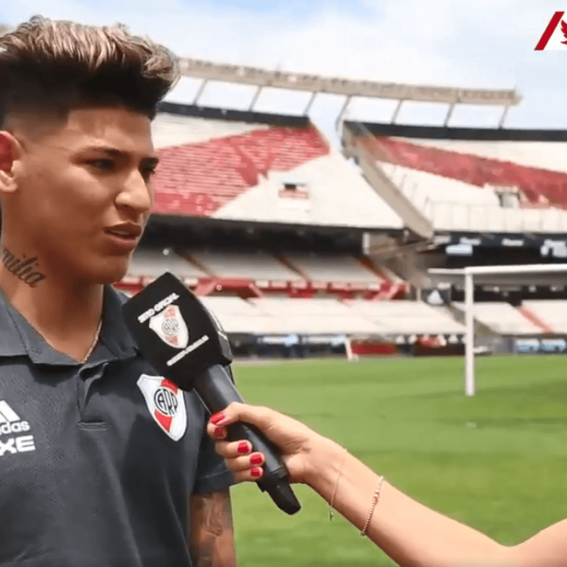 Carrascal se puso la de River y enamoró a los hinchas con una frase