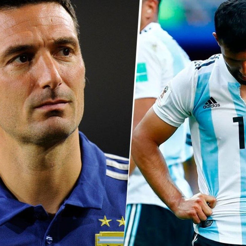 Fox Sports: Agüero debe arreglar "un tema personal con Scaloni" para ir a la Copa América