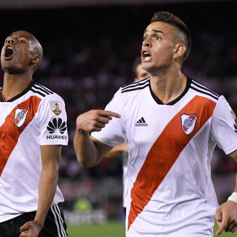 Mientras De la Cruz busca ganarse a la gente de River, Borré salió a bancarlo en las redes