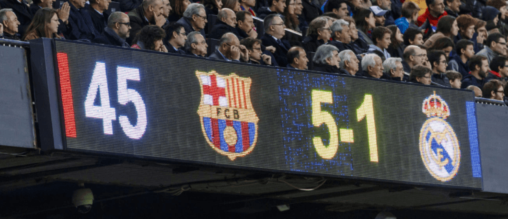 El último Clásico en el Camp Nou (sin Messi).