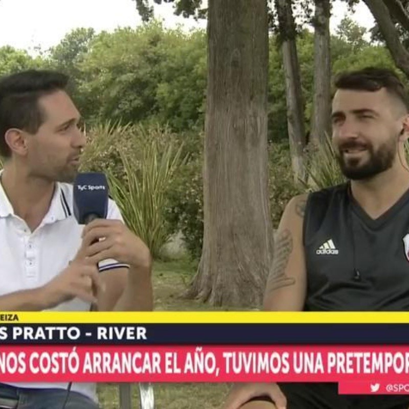 Pratto eligió una llamativa frase para explicar qué hace que River reaccione en la Superliga