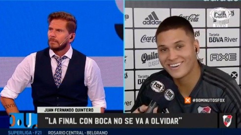 Quintero se rió cuando le hablaron de Román.