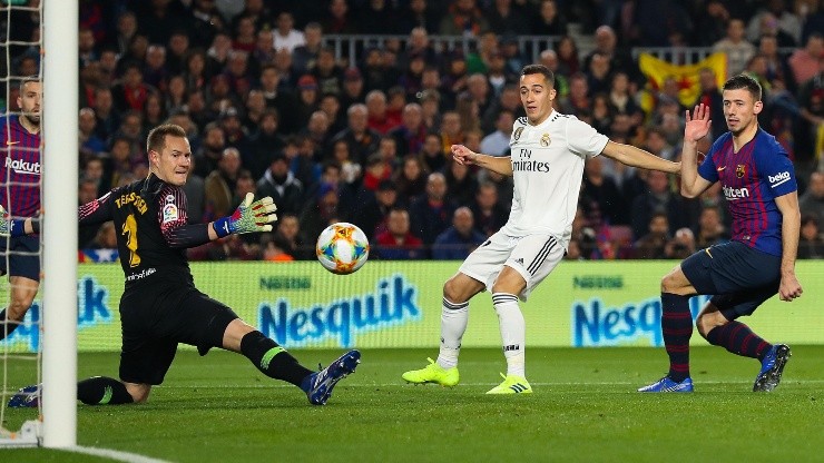 Vázquez anotó el 1-0 para el Real Madrid ante el Barcelon