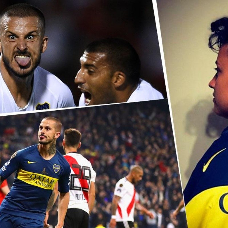 La peor hincha de Boca: se dibujó en el pelo el festejo de Benedetto