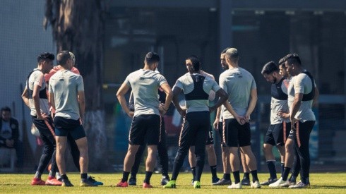 El 11 que paró el Piojo en el entrenamiento del jueves en Coapa.