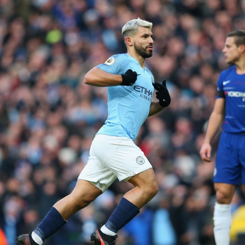 Goleada histórica: Manchester City le dio una paliza al Chelsea con un hattrick del Kun Agüero