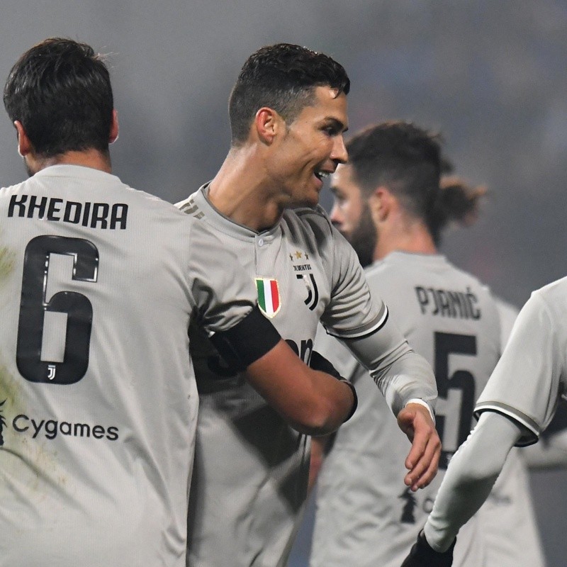 Con un gol de Cristiano Ronaldo, que lo festejó dedicado a Dybala, Juventus ganó ante Sassuolo