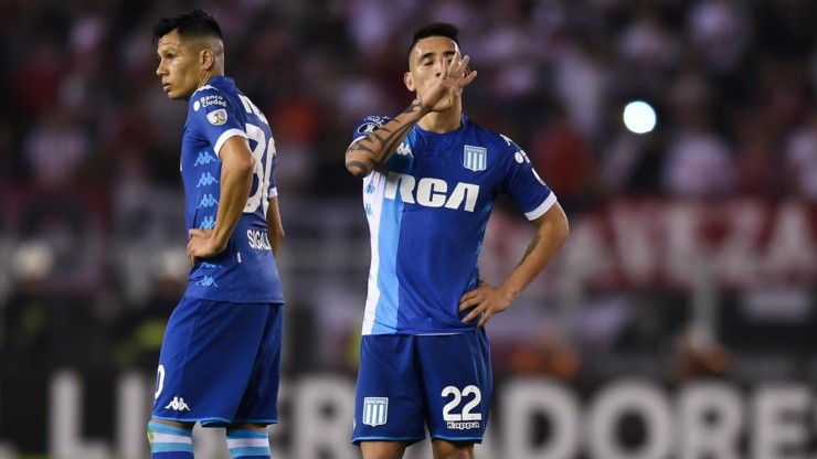 Ricardo Centurión en el Monumental.