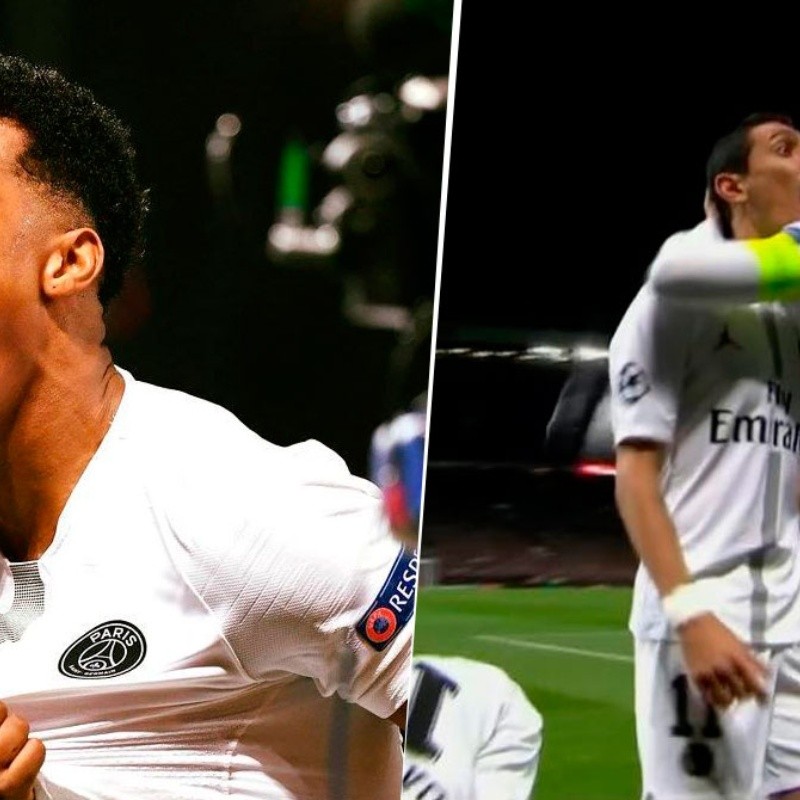 Kimpembe adelantó al PSG y Di María se lo gritó a los hinchas del United