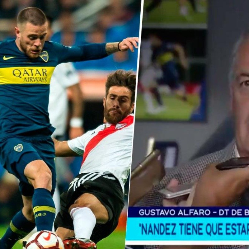 Alfaro dio a entender que Nández no da más de la manija por volver a jugar en Boca