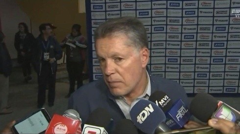 Ricardo Peláez habló con la prensa.