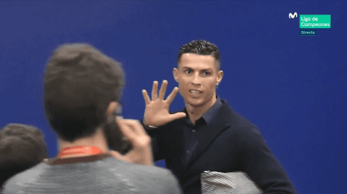 Muy enojado: así se marchó Cristiano Ronaldo del Wanda Metropolitano