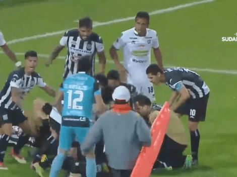 Susto en la Sudamericana: jugador se desvaneció y asustó a todos