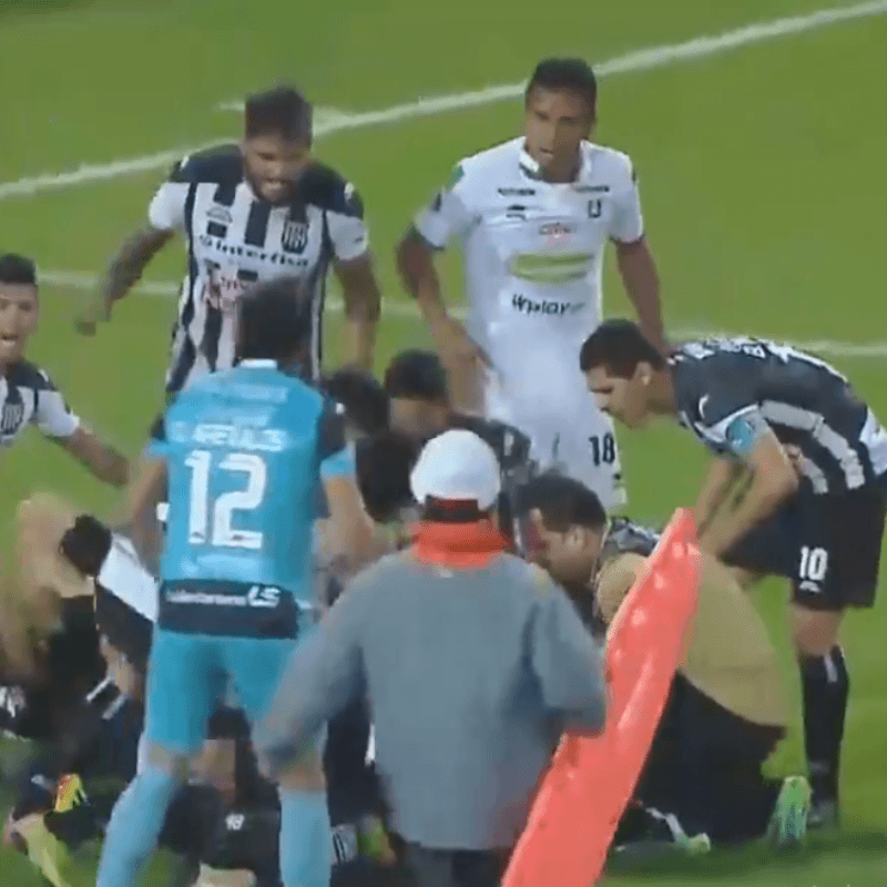 Susto en la Sudamericana: jugador se desvaneció y asustó a todos