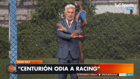 Diego Díaz le pegó como nadie a Centurión: "Odia a Racing"