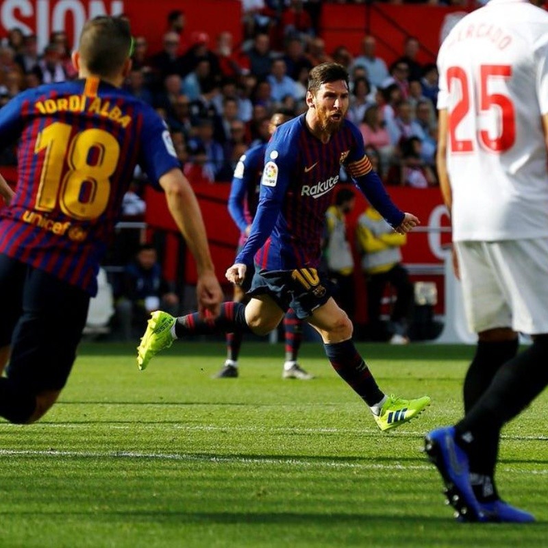 Sevilla ve a Messi y llora: hat-trick para que Barcelona acaricie LaLiga