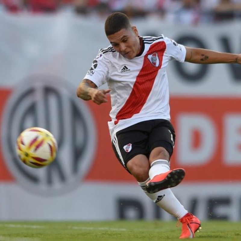 Si no es golazo no vale: zurdazo de Quintero 'a lo Messi' para el 1 a 0 de River