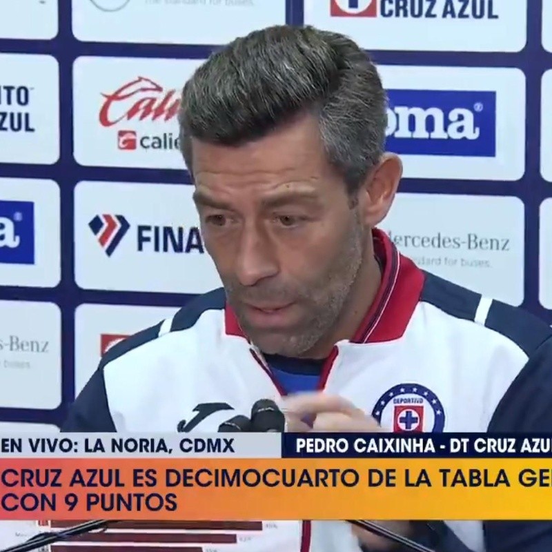 La extraña estadística que mostró Caixinha en plena conferencia de Cruz Azul