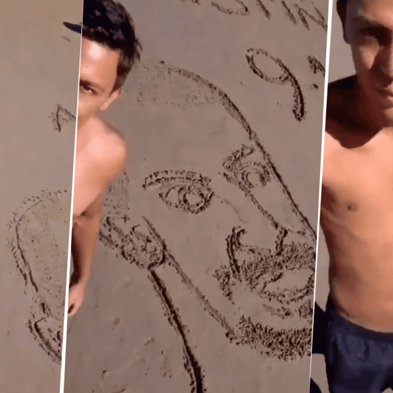 Hincha de River trolleó al Pipa Benedetto en la playa