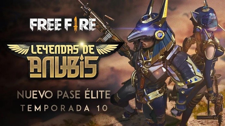 Free Fire: Nuevo Pase de Elite 'Leyenda de Anubis' y skin de Diamond Royale