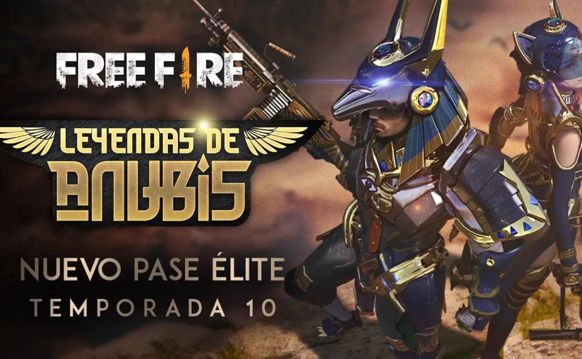 Free Fire: Nuevo Pase de Elite 'Leyenda de Anubis' y skin de Diamond Royale