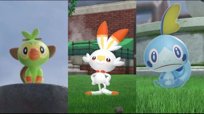 Grookey, Scorbunny y Sobble, los Starters de la Octava 