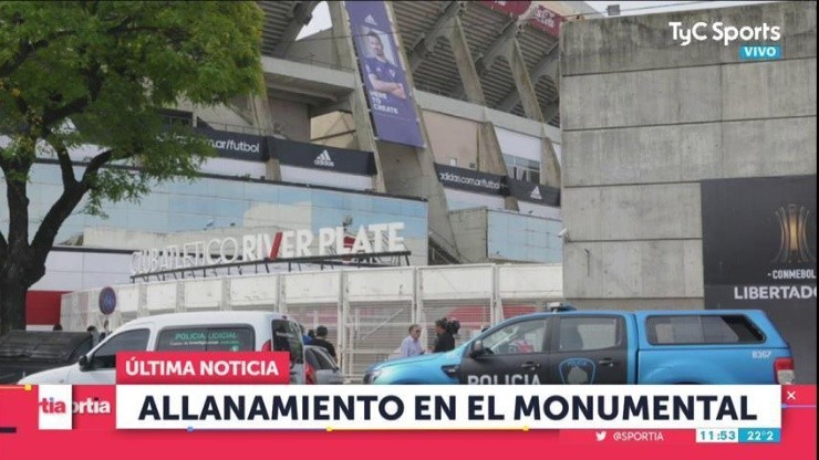 Ahora: allanaron el Monumental