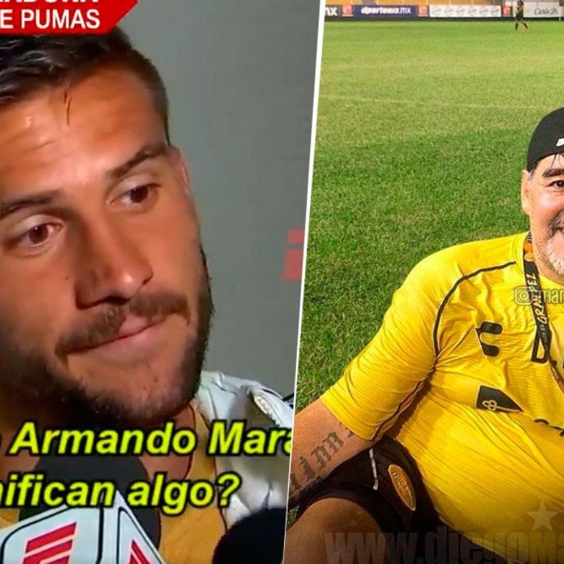 A un jugador de Pumas le preguntaron por Maradona y lo criticó por todo lo que hizo