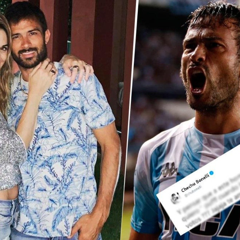 Cvitanich jugó tan bien con Racing que hasta volvió a enamorar a Chechu Bonelli