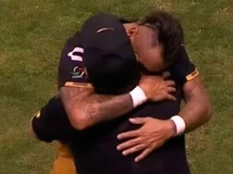 Bordagaray subió una foto abrazando a Maradona con un emotivo mensaje para su papá
