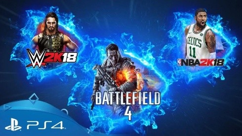 PlayStation Now agrega Battlefield 4, NBA 2K18 y WWE 2K18 a su colección