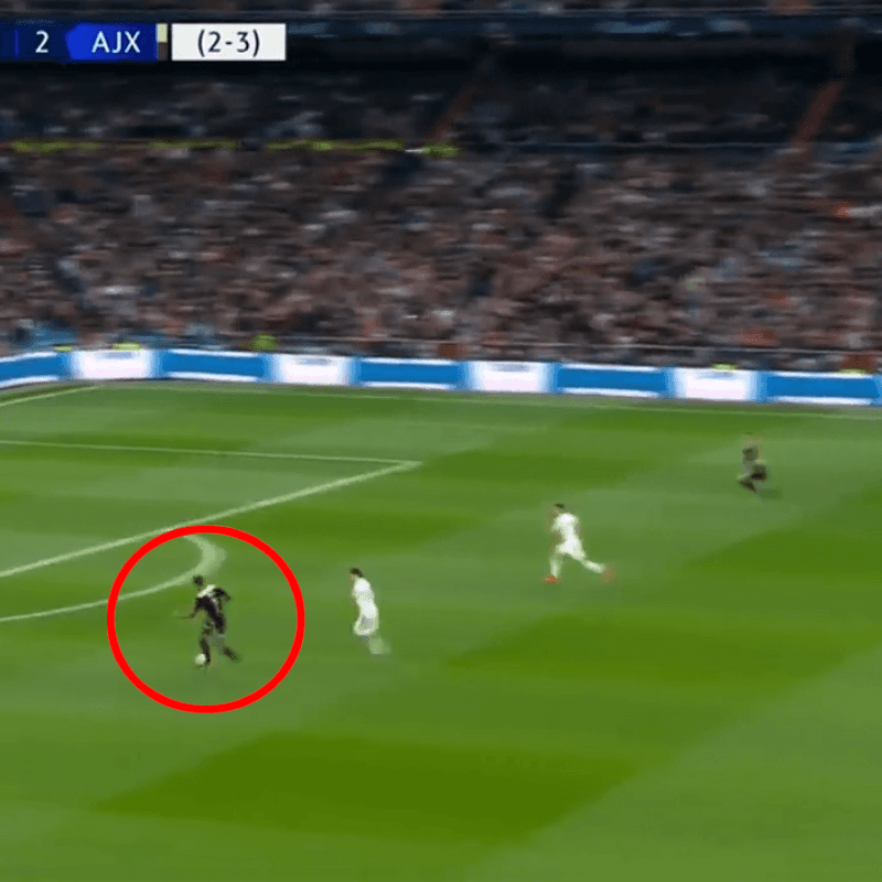 Neres casi convierte el gol de su vida en el Santiago Bernabéu