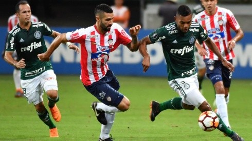 Junior vs Palmeiras por la Copa Libertadores.