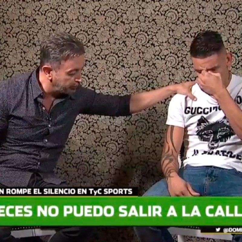 Centurión se quebró en la entrevista: "A veces no puedo salir a la calle"