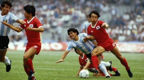 Maradona jugó en CU en 1986.