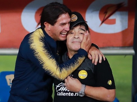 La felicitación de Diego Maradona a Bruno Marioni