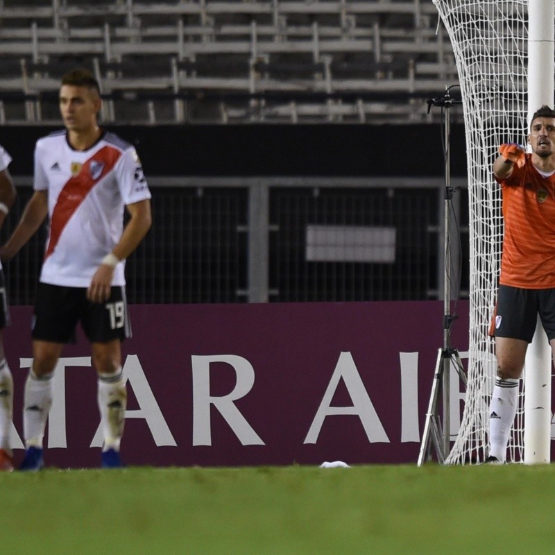 Franco Armani expresó lo que sintió al jugar con el Monumental vacío