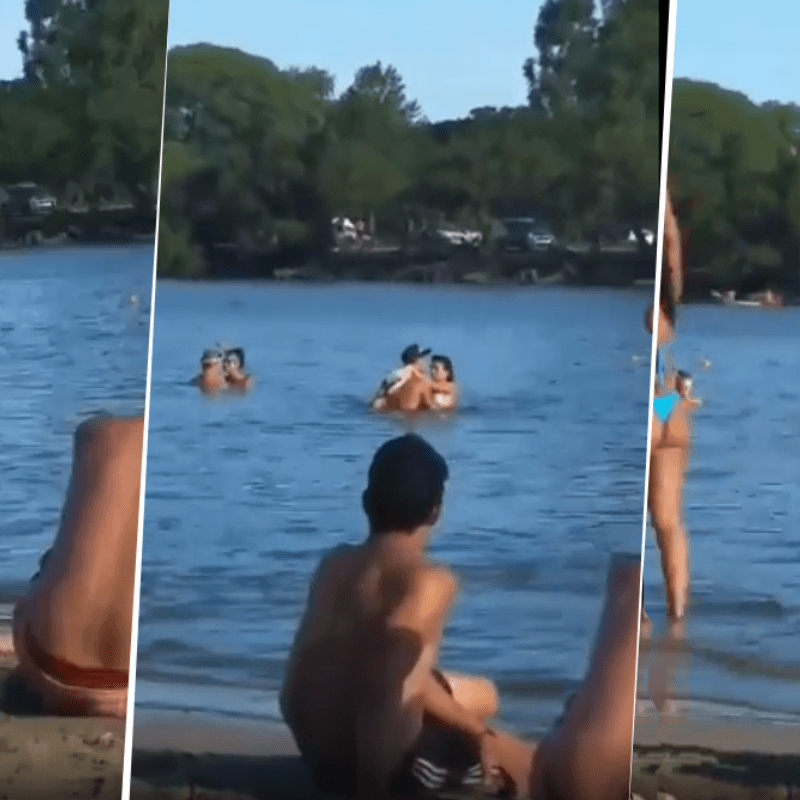 Video viral: ¿estaban teniendo relaciones íntimas en el agua?